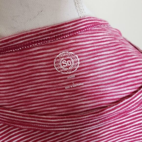 Red striped A-Line blouse - Picture 4 of 4